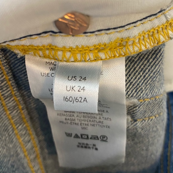 Free People Maggie Midrise Straight Jean size 24 - Picture 9 of 10